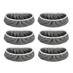 6/12 tk korduvkasutatavad mikrokiust mopipadjad M&ouml;&ouml;bli p&otilde;randapuhastusmasin puhastuslapp, pestav kaltsur&auml;tik niiskeks keemiliseks puhastuseks 6pcs roheline