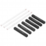 Valged s&ouml;epliiatsid, s&uuml;siniku joonistus kunsti&otilde;pilastele visandite maalimise tarvikud