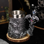 Dragon Warrior Beer Cup Euroopa ja Ameerika m&uuml;&uuml;did ja legendid Western Dragon Mark Coffee Cup Dragon Sword Beer Cup 600ml h&otilde;be