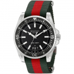 Gucci YA136206 Musta sihverplaadiga Sukeldumise Meeste K&auml;ekell 45