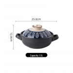 K&otilde;rge temperatuurikindel keraamiline pajapott lahtise leegi ja gaasipliidi jaoks