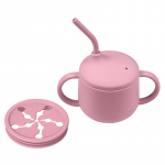 Panda Silicone Training Cup lastele: Kukkumisvastane Straw Sippy Cup