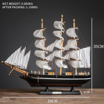 Loov purjekas mudel elutuba kodu dekoor kaunistus veinikapp veranda raamaturiiul laua kaunistus tuledega kingituseks