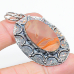 Mookaite Handmade 925 Sterling Silver Jewelry Pendant 2.25 z4g84