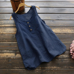 Naiste Vabaaja Suur Suurus Lina Puuvillased Topid T-s&auml;rk Vintage &Uuml;hev&auml;rviline Varrukateta Lahtine Vest Harajuku Vintage Stiilis S&auml;rk Top M valge