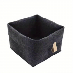 26,5 * 23 * 23 cm1 tk Vilt Riputatav nahast k&auml;epidemega hoiukorv, kodu, kontor ja &uuml;hiselamu Suure mahutavusega riided Mitmesugused hoiuruumid. helehall v&auml;rv