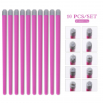 Silikoonpeaga k&uuml;&uuml;nekunsti tembelduspliiatsi komplekt liblikas lillekujundusega DIY manik&uuml;&uuml;ri &uuml;lekandet&ouml;&ouml;riistad 10 pcs