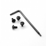 4 tk roostevabast terasest kruvid mutriv&otilde;tmega WarHawk Zy1 Kublai Khan P4 1911 k&auml;epidemete mudeli asenduskruvid poldid t&ouml;&ouml;riistaga 1 set (4 screws + 1 tool) must