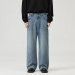 LKTM Unisex Vintage Pesuga Laiad Jalaotsad Poolelastse V&auml;rvliga Džinsid 2XL for 150-165 Jin