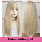 Pikk krussis s&uuml;nteetiline parukas keskse tuka ja tumepruuni loomulikult krussis juustega, naiste Cosplay parukas, kuumakindel kiudparukas #99J beige