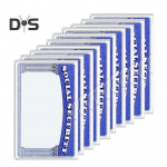10/20 tk Sotsiaalkindlustuskaardi &uuml;mbrised L&auml;bipaistvad Medicare kaardi kaitsed Veekindlad L&auml;bipaistvad PVC kaardihoidjad ID, deebet- ja krediitkaartidele A 10pcs