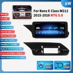 Hizpo kaheksatuumaline 2-DIN autoraadio, toetab Carplay'd, Android Autot, intelligentne RDS, Mercedes Benz W212 E-klassi jaoks:E200 E230 E260 E300 S212 2015-2016 NTG5.0 6W 6G 64G AI