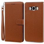 Samsung Galaxy J5 2016 &uuml;mbris Coque Samsung J5 2016 J510 J510F &uuml;mbris Nahast rahakoti klapp&uuml;mbris Samsung Galaxy J5 J510F &uuml;mbrisele J5 2016 J510 J510F