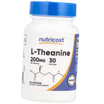 L-teaniin, L-Theanine 200, Nutricost (27647003) 30caps