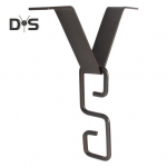 Vihmaketi rennide adapterklamber Suur vastupidavus Lihtne paigaldada Universaalne V-kujuline konksriidepuu Vihmaketi veejuhtme tarvikud must