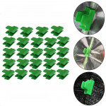 Plastikkile Klambrid Kasvuhoone Tarvikute jaoks 4mm clip - green