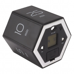 Hex Flip Timer koos vaigistush&auml;ire funktsiooniga Magnetiline ajahalduse kuubitaimer LCD-ekraaniga Black