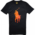Polo Ralph Lauren SS23 Polo Prindiga Vabaaja &Uuml;mmarguse Kaelusega L&uuml;hikeste Varrukatega T-s&auml;rk Meeste T-s&auml;rk Tumesinine 710858959-002 XS