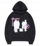 Unisex Ameerika Vintage Hip Hop Huppar T&auml;hetr&uuml;kk Y2K L&otilde;tv Vabaaja Huppariga S&auml;rgid Mehed Naised Harajuku Topid S must