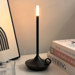 1TK Lihtne K&uuml;&uuml;nal Metallist Laualamp LED S&ouml;&ouml;gitoa Magamistoa Elutoa Voodik&uuml;ljelamp Laetav Puudutusega K&uuml;&uuml;nal Atmosf&auml;&auml;ri &Ouml;&ouml;lamp gray