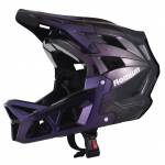 T&auml;isn&auml;oga maastikuratta kiiver meestele visiiri, EPS-voodri, kerge, hingava, karmi maastiku He-ga Purple L【59-61CM】