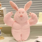 40/50/60cm Loov Suure Lihasega Roosa Sigade Pl&uuml;&uuml;sist M&auml;nguasjad T&auml;idisega Lihaseline Sigade Nukk Kallis S&otilde;bra Kallistatav Padi Naljakas S&uuml;nnip&auml;evakingitus Padi 40cm roosa