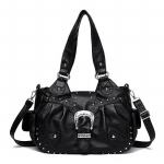 Naiste &uuml;hesilmaline kott Moodne k&auml;ekott Vabaaja crossbody kott Suure mahutavusega kott must