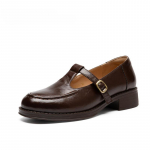 Vintage Mary Jane kingad Kerged naiste kingad Briti stiilis V&auml;ikesed nahkkingad Prantsuse mokassiinid &Uuml;mara ninaga &Uuml;ksikud kingad 35