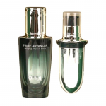 OHUI Prime Advancer De-Aging Ampoule Serum Set 50ml + Refill 50ml | Korean Anti-Aging Skincare | Firming & Moisturizing Essence Duo 50ml + Refill 50ml