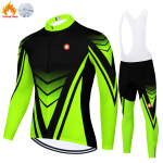 Talvine termofliisist meeste jalgrattakomplekt Jalgrattas&auml;rk Wielren Kleding Mehed Ropa Mtb Hombre Jalgrattariided M