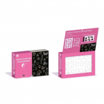 Kit enfant - MegaCrea DIY - Jeu &agrave; gratter hologrammes - 3 cartes - 2 grattoirs - 3 pochoirs