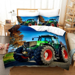 Traktori Voodipesukomplekt 3D-tr&uuml;kk P&otilde;llumajandust&ouml;&ouml;riist K&auml;rry Kodu Dekoratsioon Padjap&uuml;&uuml;r Tekikott Armas Kingitus Perele ja S&otilde;pradele 140x210cm