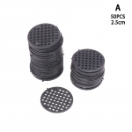 50 tk. alumine v&otilde;rematt, multifunktsionaalne lillepoti v&otilde;rkpadja auk Bonsai kraanikausi p&otilde;hjaga hingav tihend aiatarvikud 2.5cm