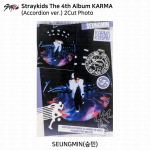 Stray Kids 4. album Karma L&otilde;&otilde;tspilliversioon Ametlik fotokaart Seungmin 2Cut Photo