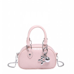 Ni&scaron;i disain retro k&auml;eshoitav karbikott naiste uus mitmek&uuml;lgne tekstuur &otilde;lakott messenger-kott One size (with pendant) roosa