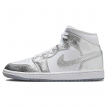 Air Jordan 1 Mid SE Metallik H&otilde;bedased Naiste Tossud Valge Hunt-Hall FN5031-100 40.5