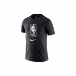 Nike NBA Logo Kiiresti Kuivav Hingav Spordis&auml;rk, &Uuml;mar Kaelus, L&uuml;hikeste Varrukatega Unisex Top Must AT0516-010 L