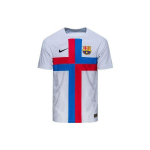 Nike Barcelona 22/23 Teine v&otilde;&otilde;rsillevorm M&auml;ngija versioon Jalgpallis&auml;rk L&uuml;hikeste varrukatega Meeste s&auml;rgid Valge DN2706-042 M