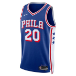 Nike X NBA Philadelphia 76ersi Jared McCaini vabaaja korvpallis&auml;rk meestele kuninglik-sinine DX8620-405 M