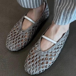 Moodsad Retro V&otilde;rkkudumise Disainiga Lamedad Sandaalid Naistele Moodsad &Otilde;&otilde;nsad Pehme Tald Mary Jane Kingad Lakooniline Mugavus Rooma Sandaalid Zapatos De Mujer 35 h&otilde;be