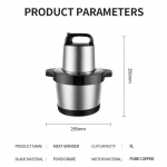 8L Suure mahutavusega majapidamise k&ouml;&ouml;giviljahakker K&ouml;&ouml;gikombain Elektriline liha-hakklihamasin