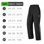 WOSAWE Men Reflective Hiking Pants Waterproof Over Pants Windproof Lightweight Rain Trousers for Biking Fishing 3XL must