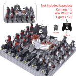 MOC keskaegsed lotr figuurid Mustad Hundid, Ratsutavad Vankrid Leegion Lotte tegevusnukud Tellisnukud Kokkupandavad ehitusklotsid M&auml;nguasjad