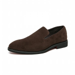 Disainerbr&auml;ndi Elegantne Suede Nahast Kingad Meestele Teravaotsalised Pruudikingad Meeste Mokassiinid &Auml;rikorterkingad Mitmek&uuml;lgsed 38 pruun