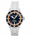 Emporio Armani Sea Explorer Roostevabast terasest Sinise sihverplaadiga Sukelduja Automaatne Meeste k&auml;ekell AR60090 200M sinine