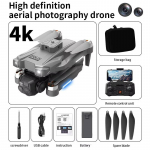 Uus JJRC YK8 Drone 4K HD ESC kaamera lainurk 5G WIFI FPV optilise voolu positsioneerimine 360&deg; takistuste v&auml;ltimine harjadeta mootor RC Quadcopter m&auml;nguasi kingitus 1 Battery hall