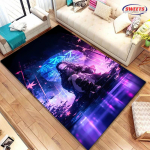 NR.1 Klassikaline Demon Slayer Kamado Nezuko Teemaline Vaip, Elutoa, Magamistoa, Kontori, Laste Toa Valik, Libisemiskindel Masinpestav Matt 60*90cm