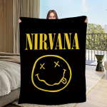 B&auml;nd N-Nirvana Rock Tekk Flaneell soe mugavus pehme pl&uuml;&uuml;sist tekk Piknikuks Vooditeks Diivaniteks Kodudeks Ja Magamistubadeks 30x40in
