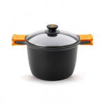 Casserole - Bra - Pinti Inox - Anti-adh&eacute;sif - Aluminium - Compatible induction oranž
