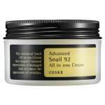 COSRX Advanced Snail 92 All in One Cream 100 ml 92% tigude sekretsiooni filtraadiga, mis aitab parandada nahakahjustusi, hoiab naha niisutatuna ja siledana. 100ml &times; 1